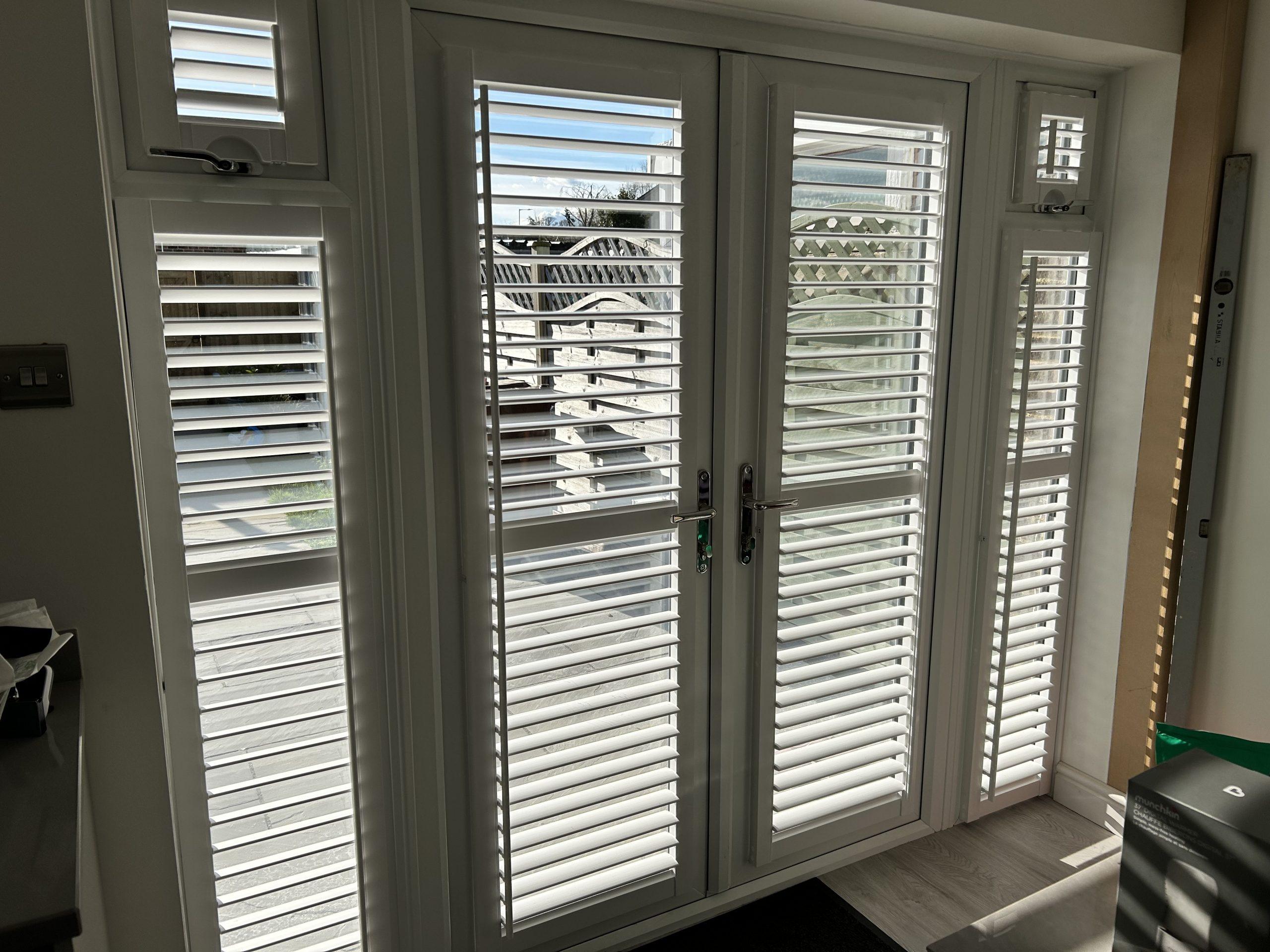 Aluminium External Window Shutters for Privacy and Sun Control.