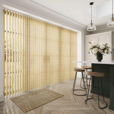 Vertical blinds for effective light control and privacy in residential and commercial spaces.