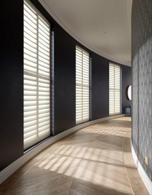 High-quality window shading solutions with sleek blinds for interior design.