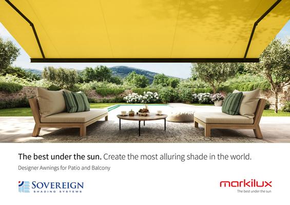 High-quality yellow outdoor sunshade canopy for patios and balconies, providing stylish sun protecti.